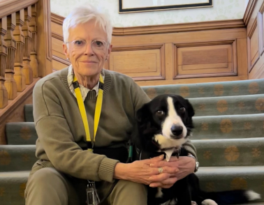 Volunteer celebrates 30 years of helping Northampton patients through dog therapy