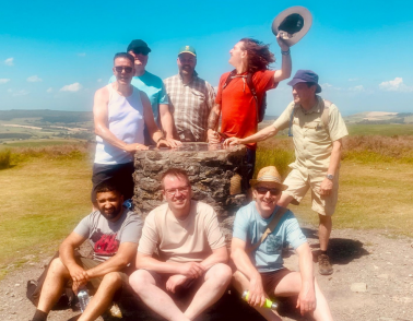 Birmingham staff walking group take on the Long Mynd