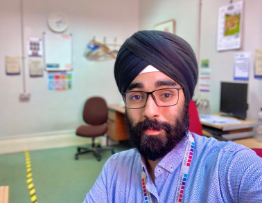 Sikh Chaplain Kartar Singh Bring appears on BBC