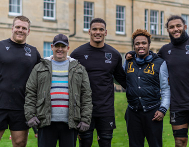 Saints players mark Movember by training at St Andrew's Healthcare