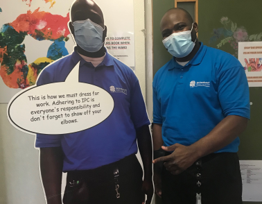 Life-size cardboard cut-out helps one ward at St Andrew’s keep Covid at bay