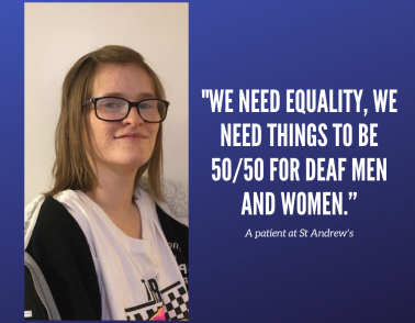 Deaf women call on government to treat them equally when  accessing mental health services
