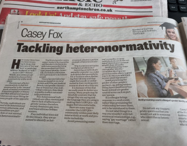 Pride Network member gets second newspaper column published