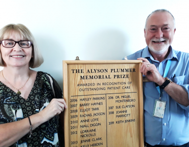 Lead Psychologist Keith wins Alyson Plummer Memorial Award
