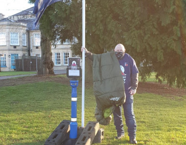 Security team leader raises £600 for veteran Sleep Out campaign