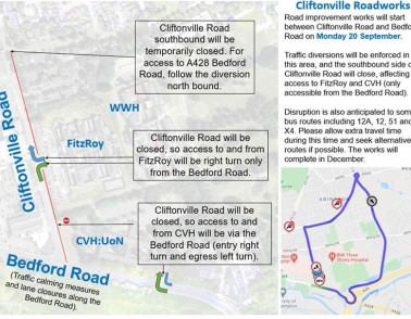 Visitors urged to avoid Cliftonville Road junction 