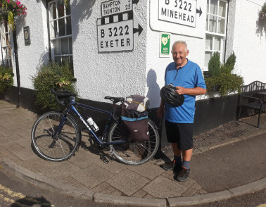 Chaplain kicks off epic charity bike ride